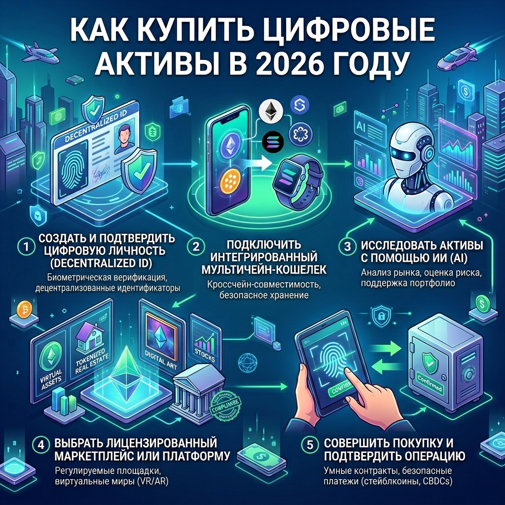 Как купить цифровые активы в 2026 году